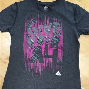 Adidas girls workout shirt